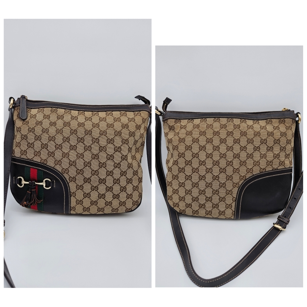 Authentic Gucci GG Shelly Horsebit #4334M - Picture 4 of 10